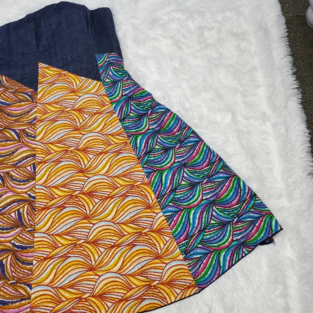 HANDMADE DENIM PATCHWORK DRESS! - Picture 14 of 16